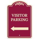 Visitor Parking Left Arrow Décor Sign