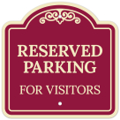 Reserved Parking For Visitors Décor Sign