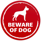Beware of Dog Great Dane Sign