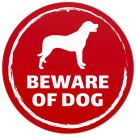 Beware of Dog Labrador Retriever Sign