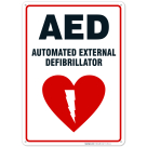 AED Sign, Automated External Defibrillator Sign