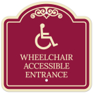 Wheelchair Accessible Entrance Décor Sign
