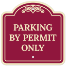Parking By Permit Only Décor Sign