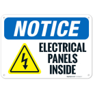 Electrical Panels Inside OSHA Sign