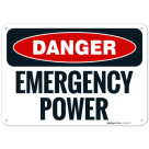Emergency Power OSHA Sign