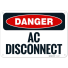 Ac Disconnect OSHA Sign
