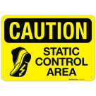 Static Control Area With Graphic OSHA Sign