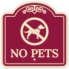 No Pets Décor Sign