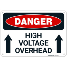 High Voltage Overhead OSHA Sign