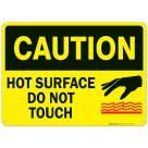 Hot Surface Do Not Touch Sign