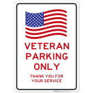 Veterans Parking Only Sign