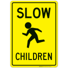 Go Slow Children Sign, Board
