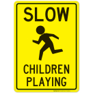 Slow Children Playing Sign, With Pictures