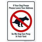 Funny Dog Poop Message Sign