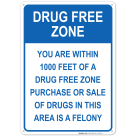 Drug-Free Zone Sign