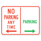 MUTCD Combined No Parking And Parking Sign R7-200 Sign