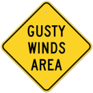 MUTCD Gusty Winds Area W8-21 Sign
