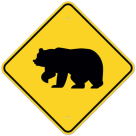 MUTCD Bear W11-16 Sign
