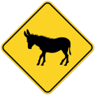 MUTCD Donkey W11-19 Sign