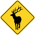 MUTCD Elk W11-20 Sign