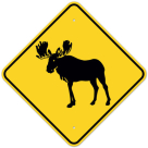 MUTCD Moose W11-21 Sign
