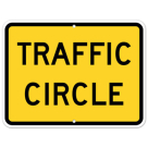 MUTCD Traffic Circle W16-12P Sign