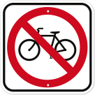 MUTCD No Bicycles R5-6 Sign