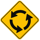 MUTCD Circle Traffic Arrows W2-6 Sign
