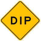 MUTCD Dip W8-2 Sign