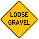 MUTCD Loose Gravel W8-7 Sign