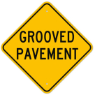 MUTCD Grooved Pavement W8-15 Sign