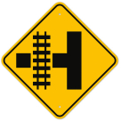 MUTCD Railway Left W10-3 Sign
