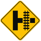 MUTCD Railway Right W10-3 Sign