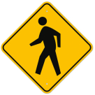 MUTCD Pedestrian W11-2 Sign