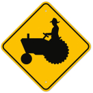 MUTCD Tractor W11-5 Sign