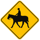 MUTCD Horse W11-7 Sign