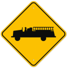 MUTCD Emergency Vehicle W11-8 Sign