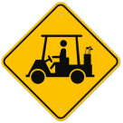 MUTCD Golf Cart W11-11 Sign