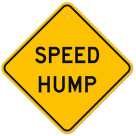 MUTCD Speed Hump W17-1 Sign