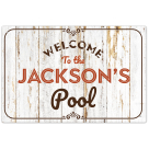 Custom Pool Sign, Ideal For Father's Day,Dad and Him Welcome to The Pool Sign