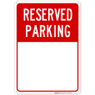 Reserved Parking Sign, Custom Parking Sign for Parking Lots, Businesses and Schools