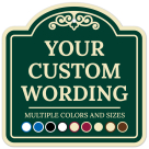 Custom Indoor/Outdoor Decorative Sign,Custom Personalized Green Background Sign