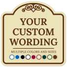 Custom Indoor/Outdoor Decorative Sign,Custom Personalized Brown Border Sign