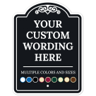 Custom Indoor/Outdoor Decorative Sign,Custom Personalized Black Sign