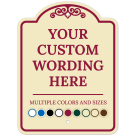 Custom Indoor/Outdoor Decorative Sign,Custom Personalized Burgundy Border Sign