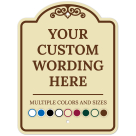 Custom Indoor/Outdoor Decorative Sign,Custom Personalized Brown Sign