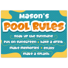 Custom Pool Sign, Pool Rules Soak Up The Sunshine Sign, Father's Day Pool Decor