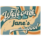 Custom Pool Sign, Father's Day Fun Welcome To the Pool Sign, Pool Decor