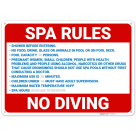 Custom Spa Rules Sign