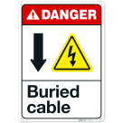Buried Cable Sign, (SI-74553)